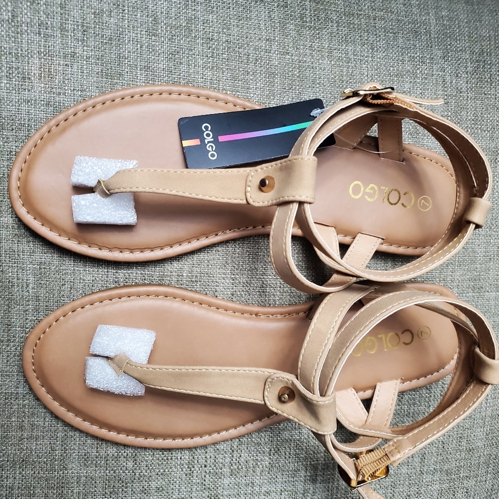 Colgo brand nude sandals